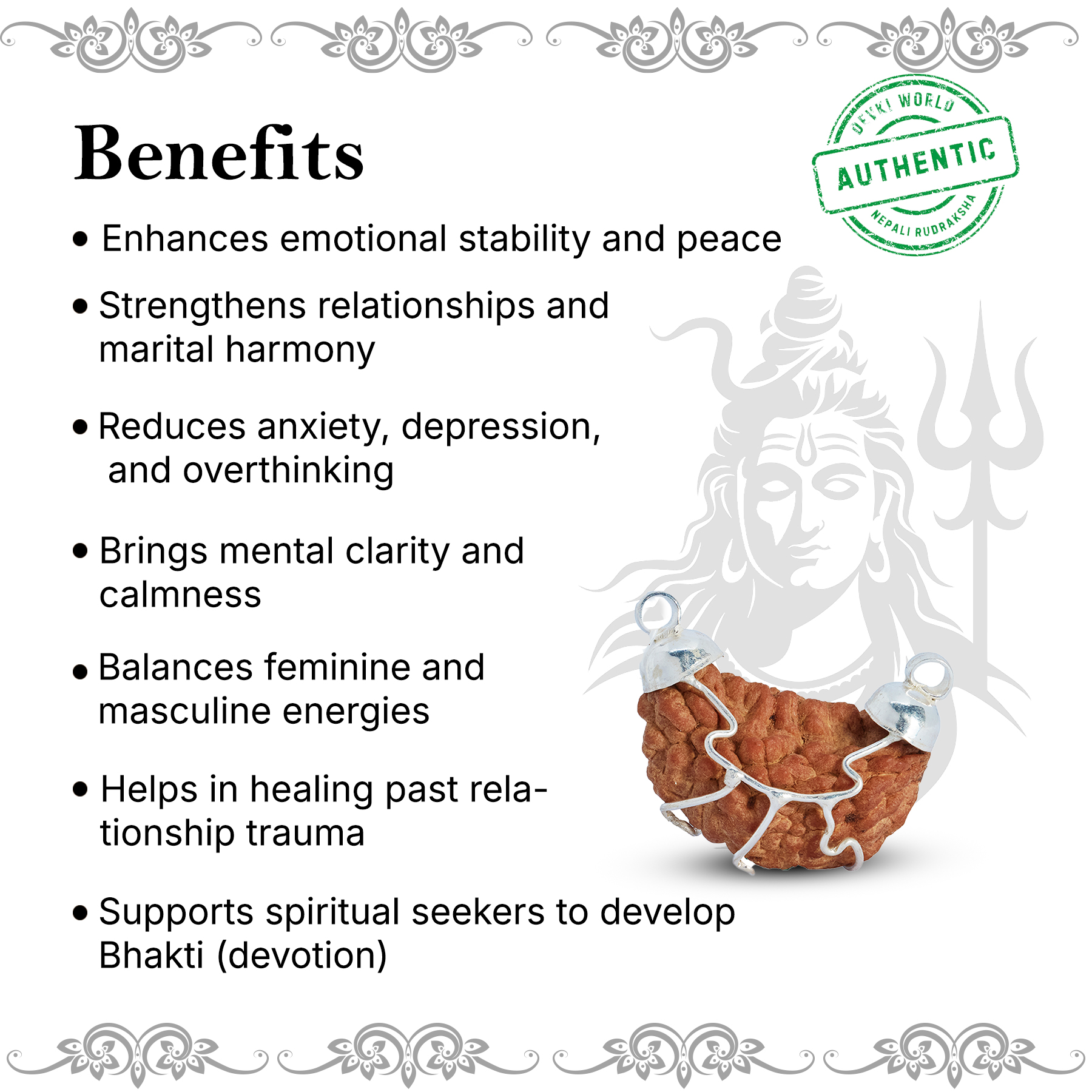 1 Mukhi Rudraksha Indian